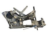 Rear door window regulator with motor