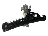 Rear door window regulator with motor