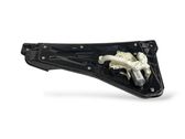 Rear door window regulator with motor