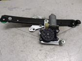 Rear door window regulator with motor