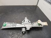 Rear door window regulator with motor
