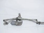 Front wiper linkage and motor