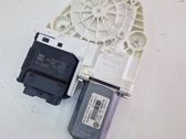 Rear door window regulator with motor