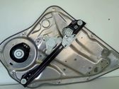 Rear door window regulator with motor