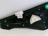 Rear door window regulator with motor