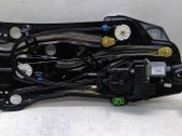 Rear door window regulator with motor