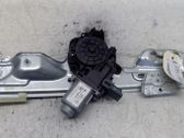 Rear door window regulator with motor