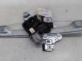 Rear door window regulator with motor