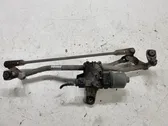 Front wiper linkage and motor