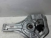 Rear door window regulator with motor