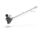 Rear door window regulator with motor
