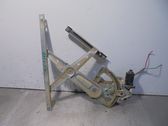 Rear door window regulator with motor