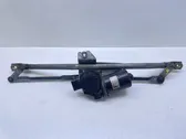 Front wiper linkage and motor