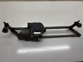 Front wiper linkage and motor
