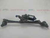 Front wiper linkage and motor