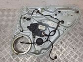 Rear door window regulator with motor