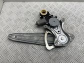 Rear door window regulator with motor