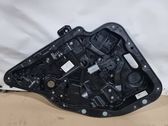 Rear door window regulator with motor