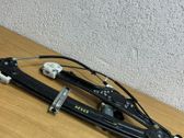 Rear door window regulator with motor