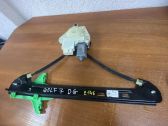 Rear door window regulator with motor