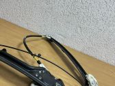 Rear door window regulator with motor