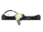 Rear door window regulator with motor