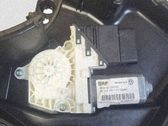 Rear door window regulator with motor