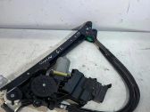 Rear door window regulator with motor