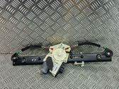 Rear door window regulator with motor