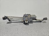 Front wiper linkage and motor