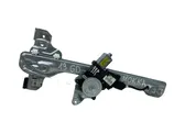 Rear door window regulator with motor