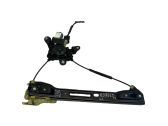 Rear door window regulator with motor