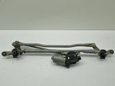 Tringlerie et moteur d'essuie-glace avant