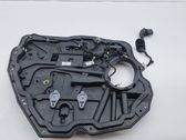 Rear window lifting mechanism without motor