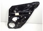 Rear door window regulator with motor