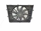 Radiator cooling fan shroud