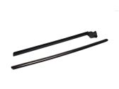 Front door glass trim molding