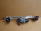 Front wiper linkage and motor