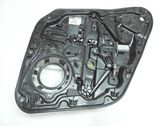 Rear door window regulator with motor
