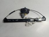Rear door window regulator with motor