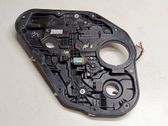 Rear door window regulator with motor