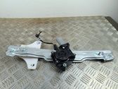 Rear window lifting mechanism without motor