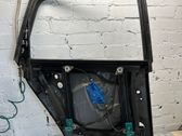 Rear door window regulator with motor