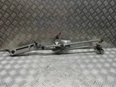 Front wiper linkage and motor