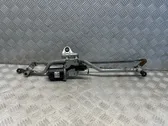 Front wiper linkage and motor