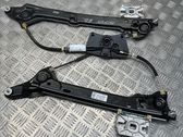 Rear door window regulator with motor