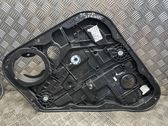 Rear window lifting mechanism without motor
