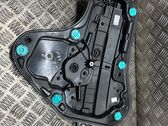 Rear window lifting mechanism without motor