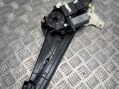 Rear door window regulator with motor