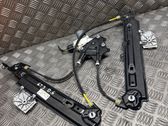 Rear door window regulator with motor